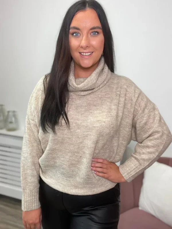 Ichi Jumpers & Cardigans<Mielan Jumper (Oatmeal)
