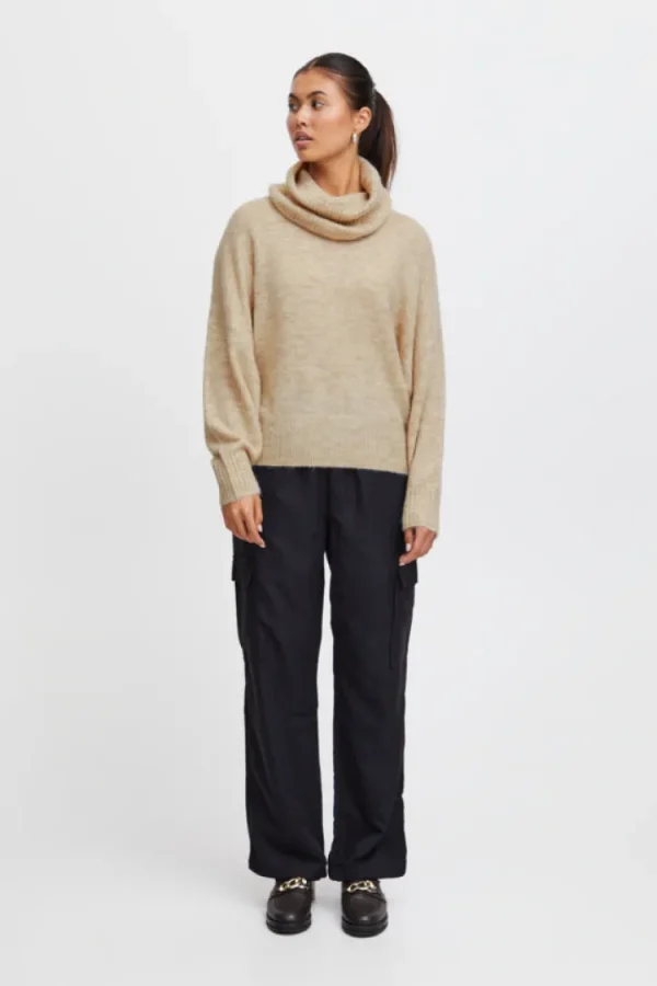 Ichi Jumpers & Cardigans<Mielan Jumper (Oatmeal)