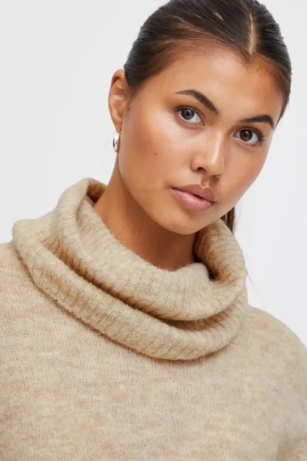 Ichi Jumpers & Cardigans<Mielan Jumper (Oatmeal)