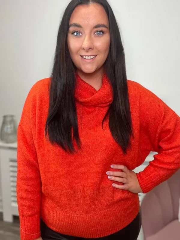 Ichi Jumpers & Cardigans<Mielan Jumper (Orange)