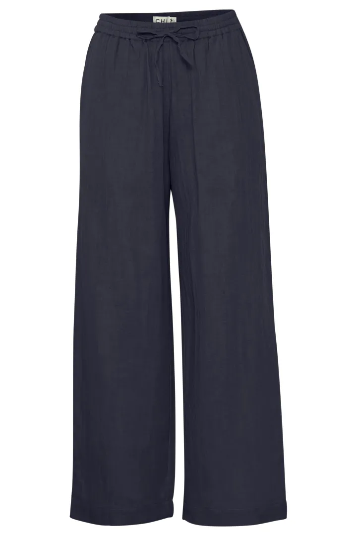 mika_wide_leg_trousers_na_3.webp Ichi Pants<MIKA WIDE LEG TROUSERS (NAVY)