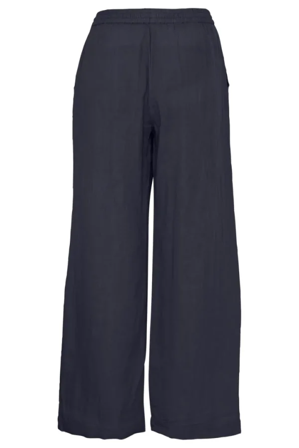 Ichi Pants<MIKA WIDE LEG TROUSERS (NAVY)