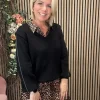 Vila Jumpers & Cardigans<Mila V-Neck Jumper (Black)