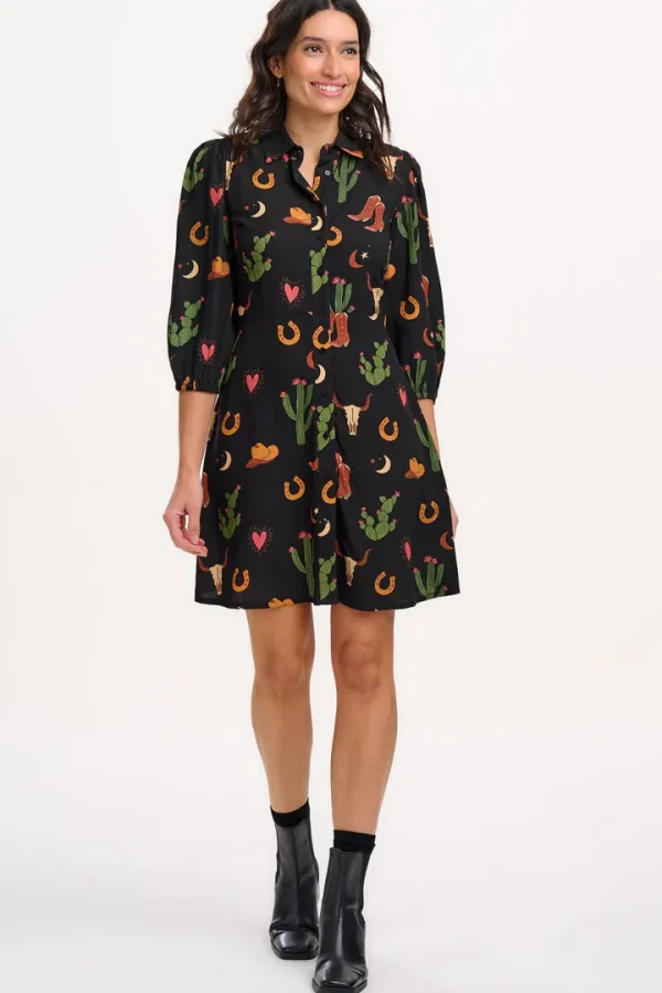 Sugarhill Dresses<Mildred Shirt Dress (/Cowgirl Print)