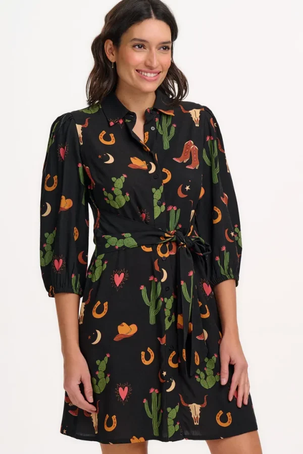 Sugarhill Dresses<Mildred Shirt Dress (/Cowgirl Print)