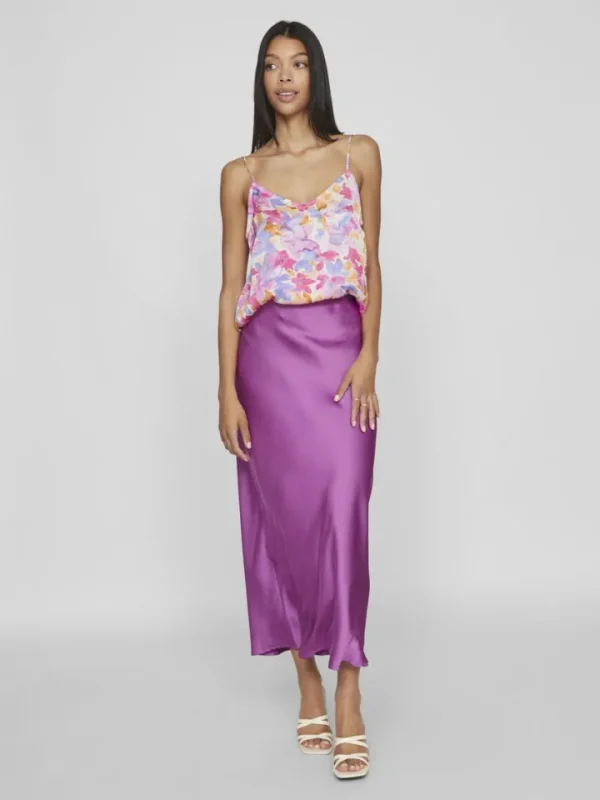 Vila Camis & Vests<Milia V-Neck Strap Top (Birch/Colourful)