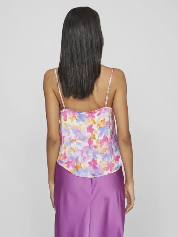 Vila Camis & Vests<Milia V-Neck Strap Top (Birch/Colourful)