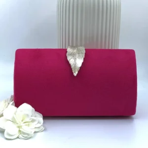 Wsl 8 Bags & Purses<MIRANDA SUEDE CLUTCH BAG (FUCHSIA)