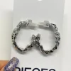 Pieces Jewellery<MIRIKKA HOOP EARRINGS (SILVER)