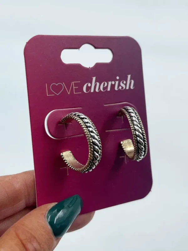 Wsl 9 Jewellery<22mm Gold/Silver Hoop Earring