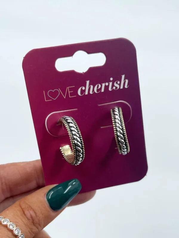 Wsl 9 Jewellery<22mm Gold/Silver Hoop Earring