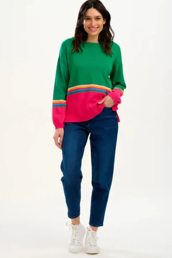 Sugarhill Jumpers & Cardigans<MOANA JUMPER (GREEN/PRISM)