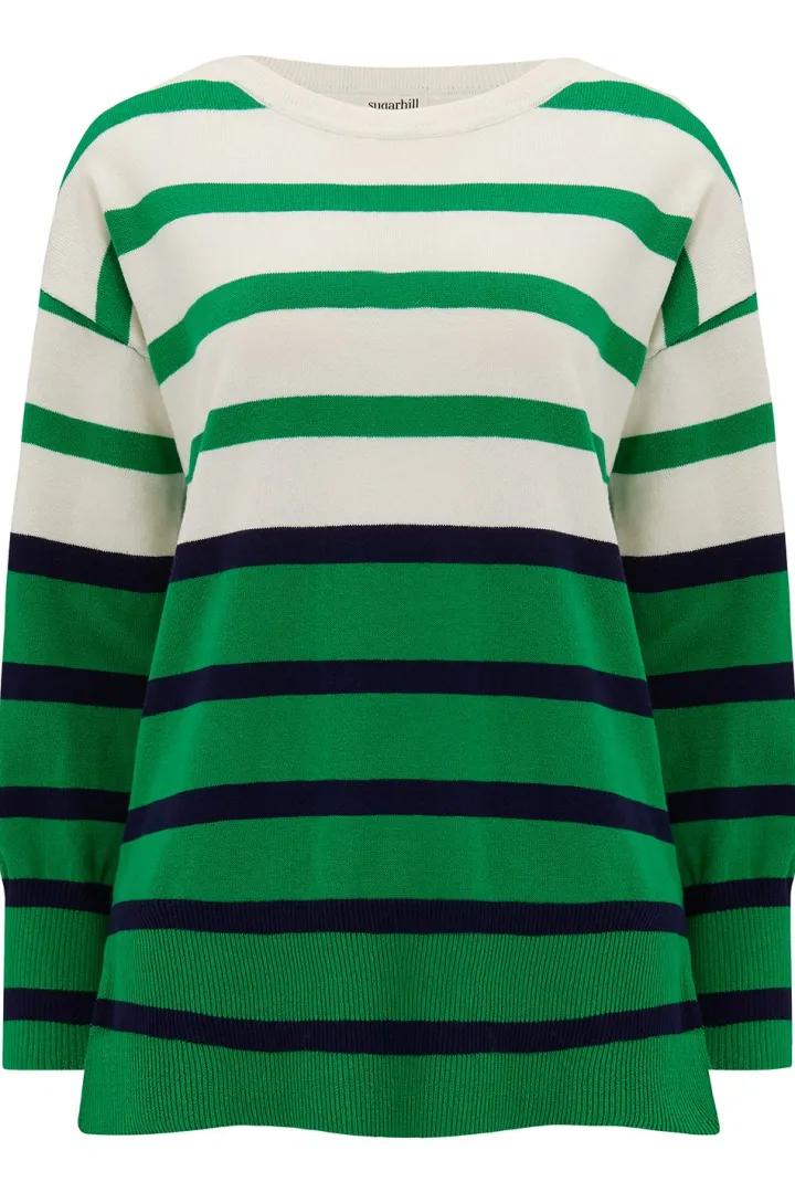 moana_relaxed_jumper_gree_1.webp Sugarhill Jumpers & Cardigans<MOANA RELAXED JUMPER (GREEN)