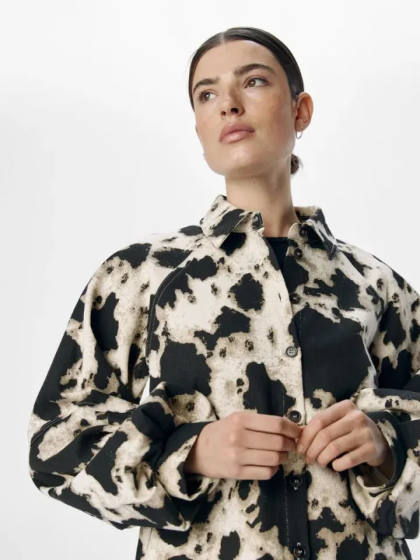 Object Jackets | Coats<Montana Printed Jacket (/Cloud Dancer)