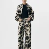 Object Pants | Jeans<Montana Printed Wide Leg Jeans (/Cloud Dancer)
