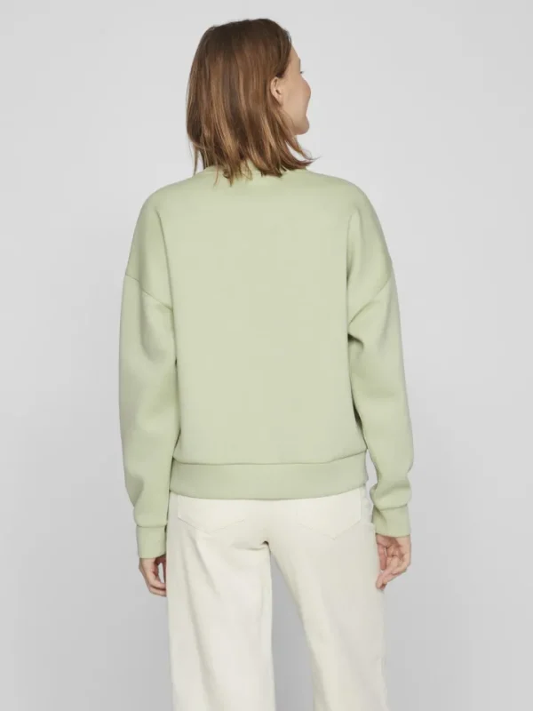 Vila Hoodies & Sweatshirts<MOOD SWEATER (GREEN)