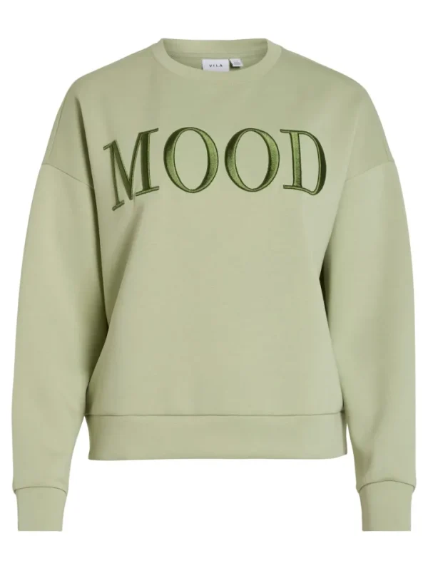 Vila Hoodies & Sweatshirts<MOOD SWEATER (GREEN)