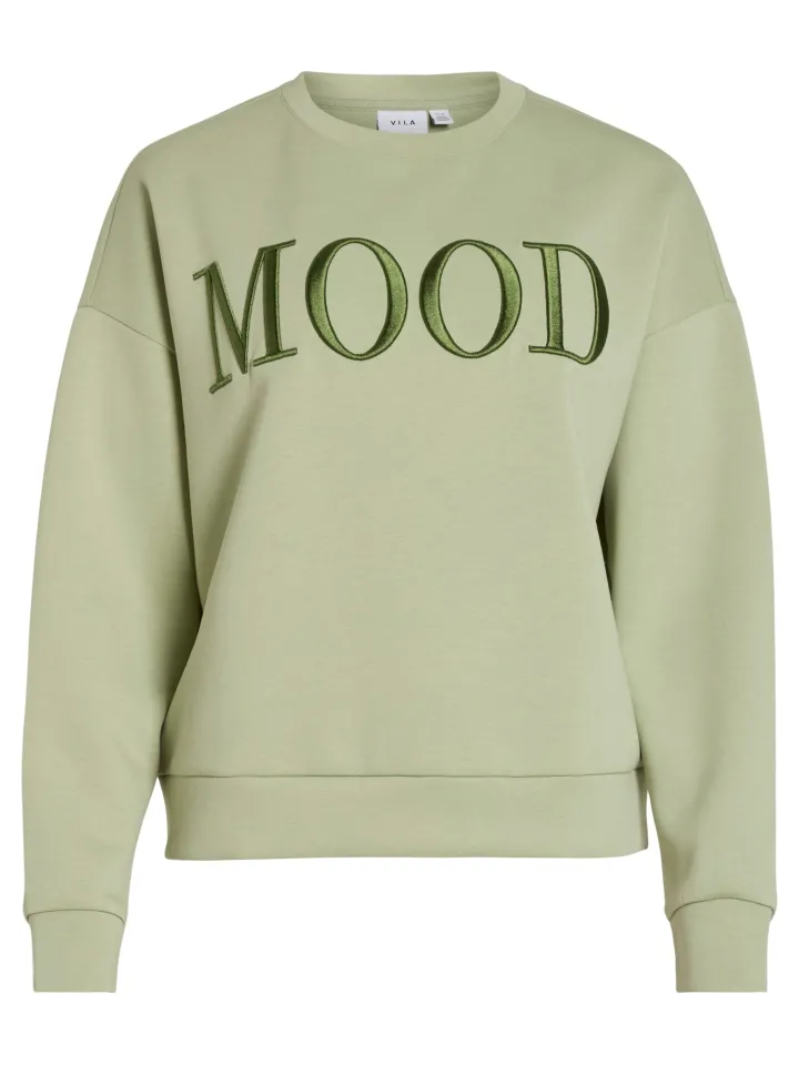 mood_sweater_green_5.webp Vila Hoodies & Sweatshirts<MOOD SWEATER (GREEN)