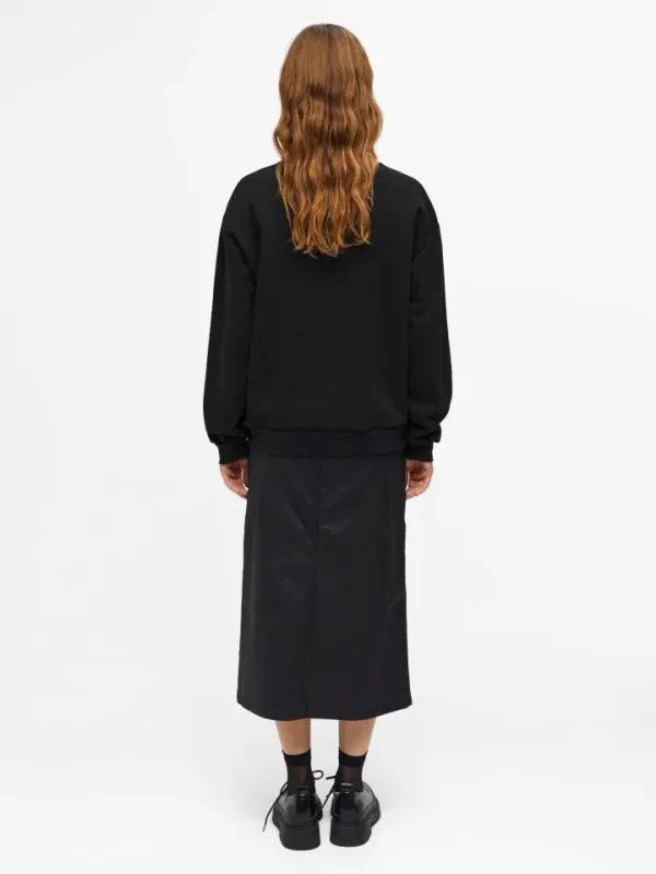 Object Jumpers & Cardigans<MORA OVERSIZE SWEATSHIRT (BLACK)