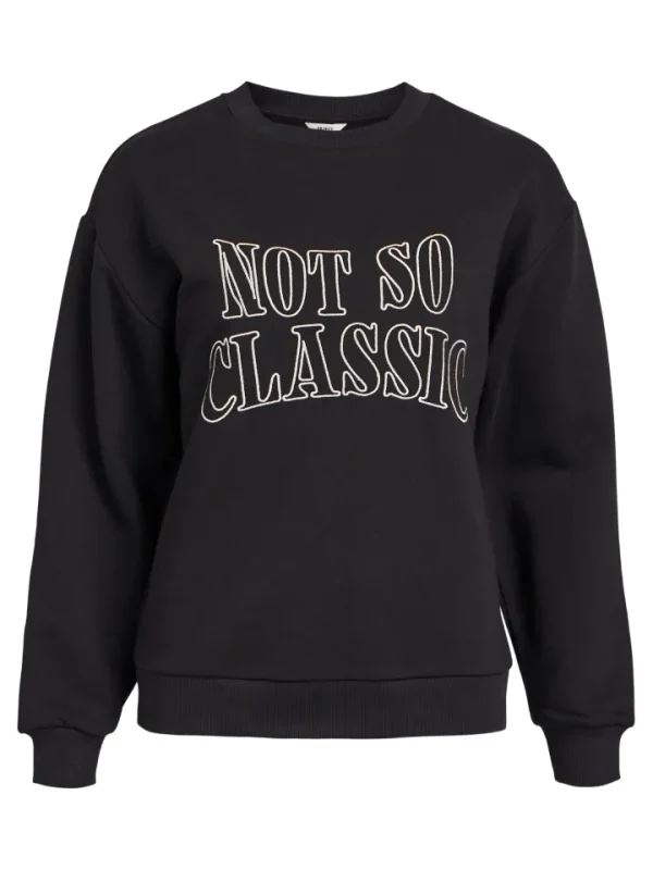 Object Jumpers & Cardigans<MORA OVERSIZE SWEATSHIRT (BLACK)