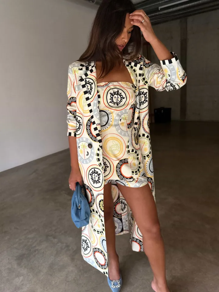 mosaic_plate__long_jacket_5.webp Never Fully Dressed Jackets | Coats<Mosaic Plate 55 Long Jacket