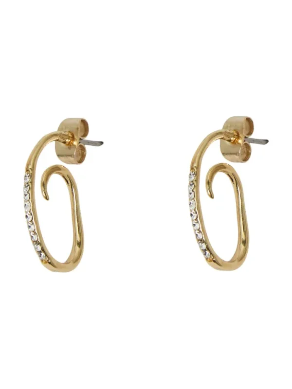 Pieces Jewellery<Mulle Hoop Earrings (Gold)