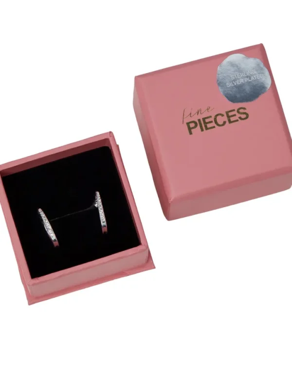 Pieces Jewellery<Mulle Hoop Earrings (Silver)