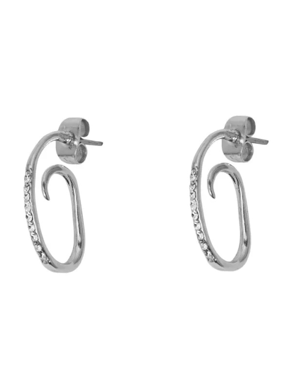 Pieces Jewellery<Mulle Hoop Earrings (Silver)