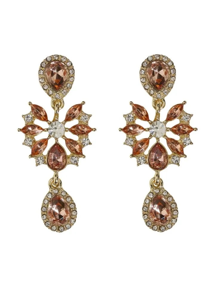 myra_earrings_goldcoral_1.webp Vila Jewellery<MYRA EARRINGS (GOLD/CORAL)
