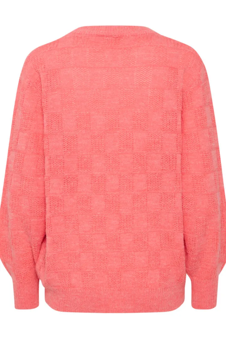 nancy_jumper_calypso_cora_2.webp Ichi Jumpers & Cardigans<NANCY JUMPER (CALYPSO CORAL)