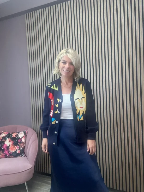 Never Fully Dressed Jumpers & Cardigans<Navy Sundazed Summer Bomber (Navy)