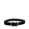 Pieces Belts<Nelly Suede Belt (Black)