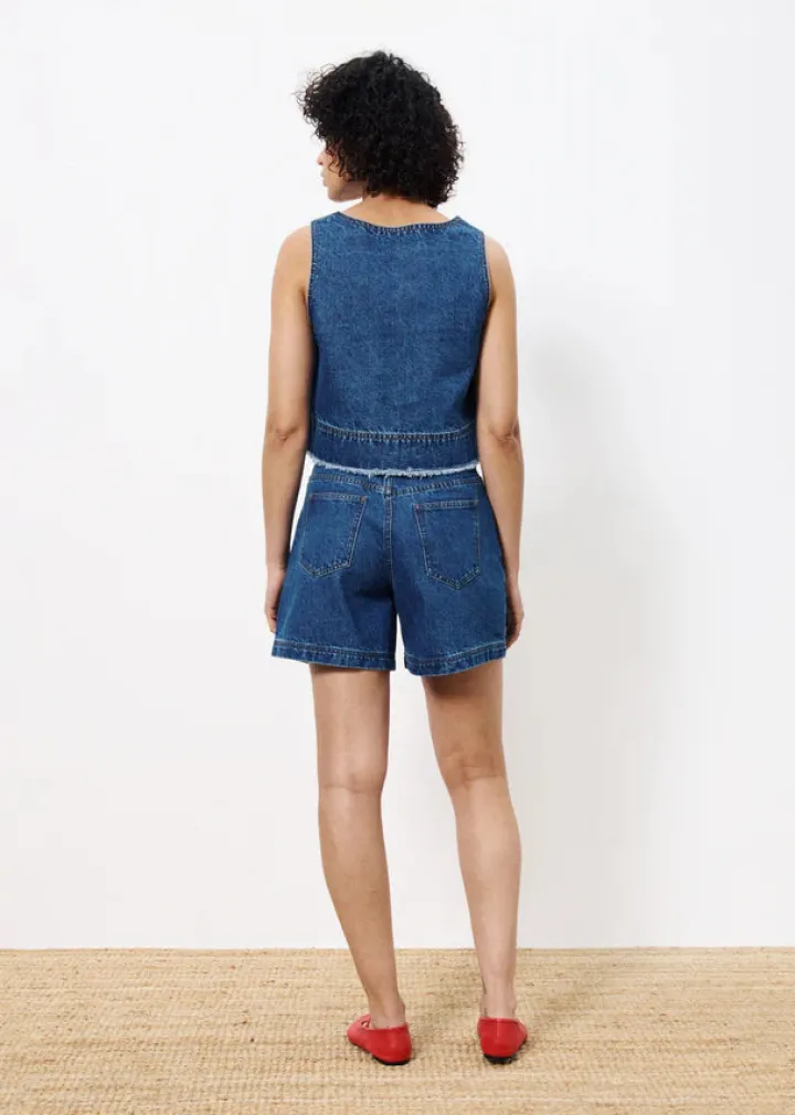 nema_denim_shorts_blue_2.webp Frnch Shorts & Playsuits | Pants<Nema Denim Shorts