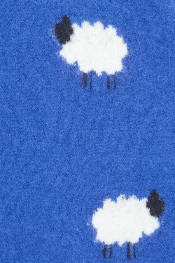 Sugarhill Jumpers & Cardigans<Nessa Jumper- Blue, Fluffy Sheep