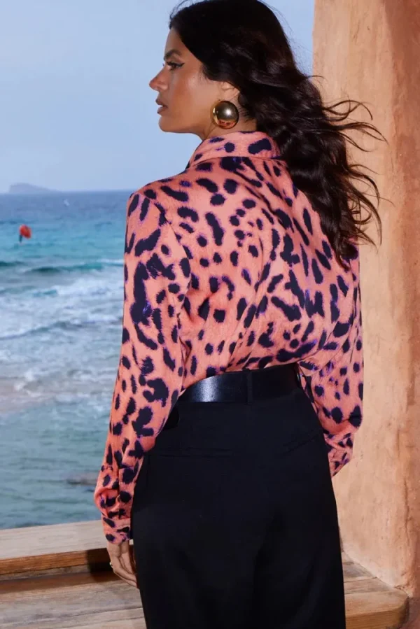 Dancing Leopard Shirts & Blouses<Nevada Shirt (Plorange Leopard)