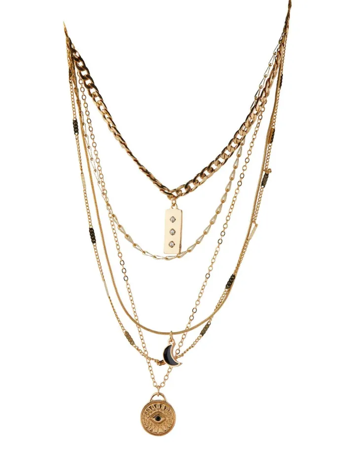 nilla_combi_layer_necklac_0.webp Pieces Jewellery<Nilla Combi Layer Necklace (Gold)