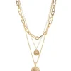 Pieces Jewellery<Nitta Combi Necklace (Gold)