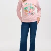 Sugarhill Jumpers & Cardigans<NOAH SWEATER (PEACH/TROPICAL SAFARI)