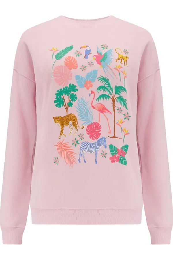 Sugarhill Jumpers & Cardigans<NOAH SWEATER (PEACH/TROPICAL SAFARI)