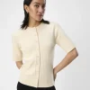 Object Jumpers & Cardigans<Noelle 2/4 Sleeve Cardigan (Sandshell)