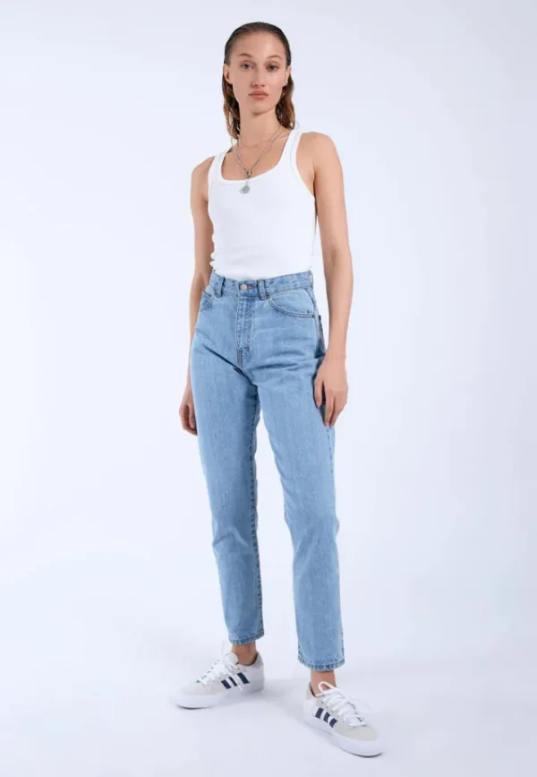 Dr Denim Jeans<Nora Empress High Waisted Mom Jeans (Light Blue)