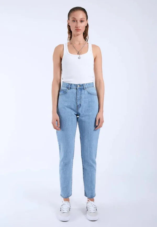 Dr Denim Jeans<Nora Empress High Waisted Mom Jeans (Light Blue)