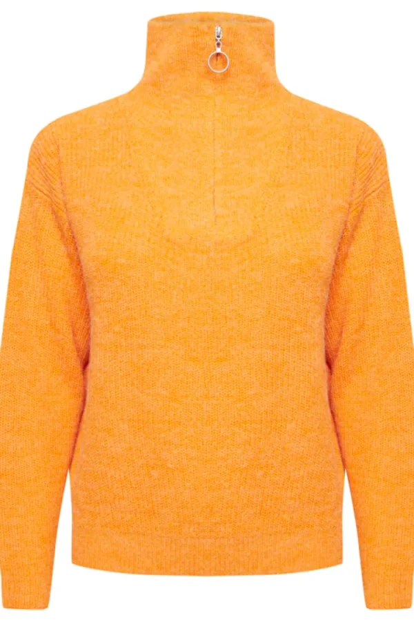 Ichi Jumpers & Cardigans<Novo Knit Jumper (Orange Pepper)