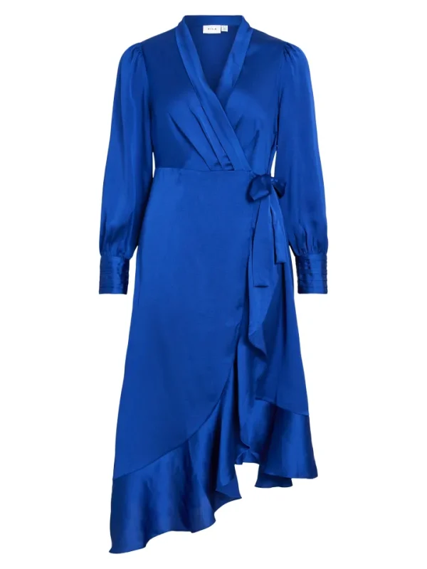 Vila Dresses<Nyla Wrap Dress (Mazarine blue)