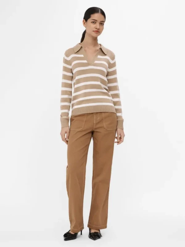 Object Jumpers & Cardigans<OLIVA JUMPER (HUMUS/CLOUD DANCER)