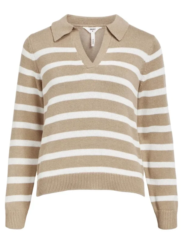 Object Jumpers & Cardigans<OLIVA JUMPER (HUMUS/CLOUD DANCER)