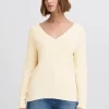 Ichi Jumpers & Cardigans<Olivia Rib Jumper (Birch)