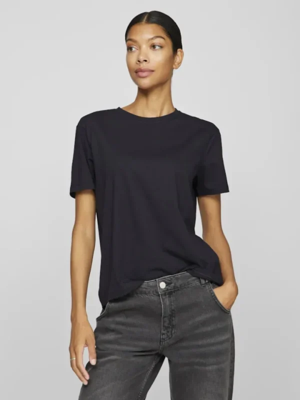 Vila T-Shirts<Orla T-Shirt (Black Beauty)