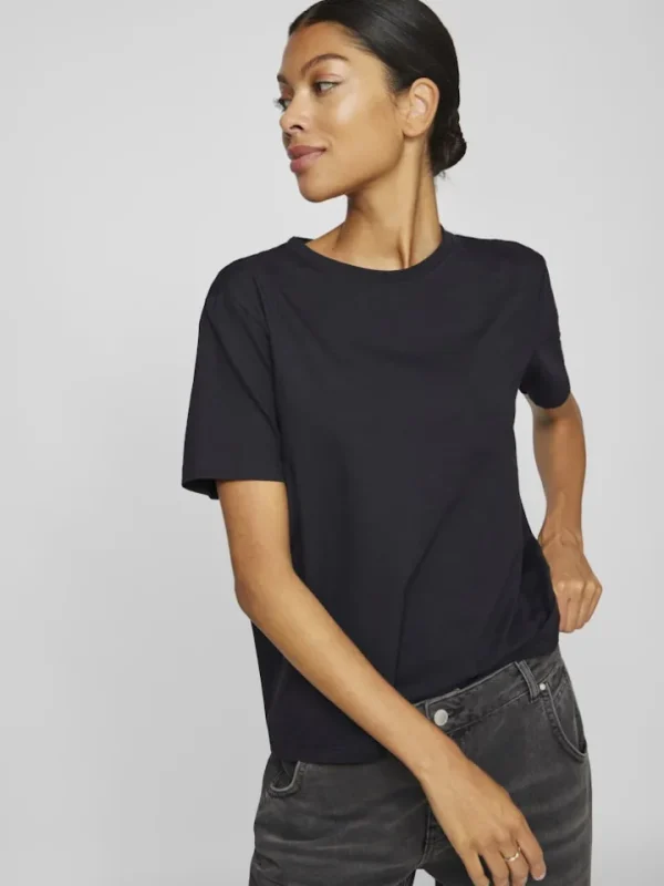 Vila T-Shirts<Orla T-Shirt (Black Beauty)