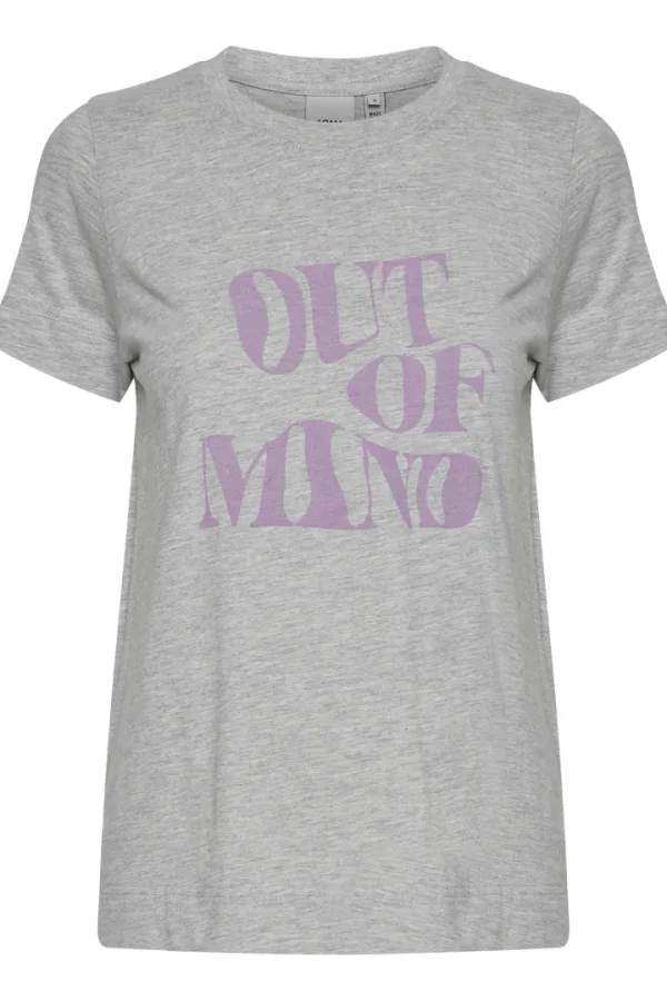 Ichi T-Shirts<Out Of Mind Slogan Tee (Light Grey)
